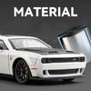 1/24 Dodge Challenger Hellcat Redeye SRT Alloy Sports Car Model Scale Car Diecast Metal Vehicle Sound and Light Childrens Toy Gifts
