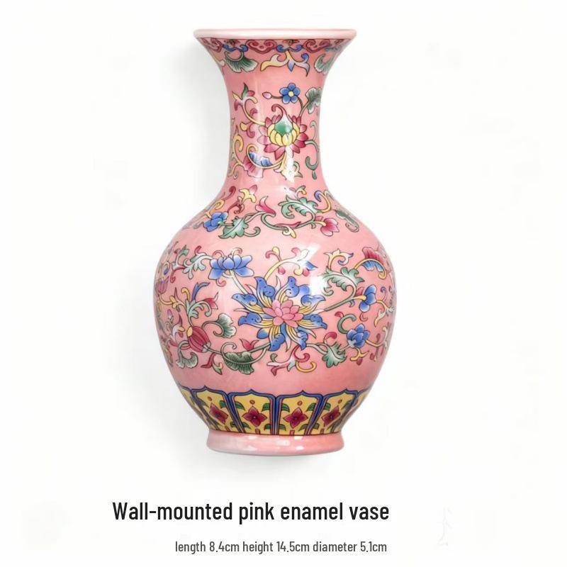 Сине-белая фарфоровая китайская дзен-ваза для стены - керамическое подвесное украшение для декора офиса или дома