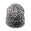 Women Leopard Print Woolen Knitted Cap Retro Autumn Winter Warm Cap Hat