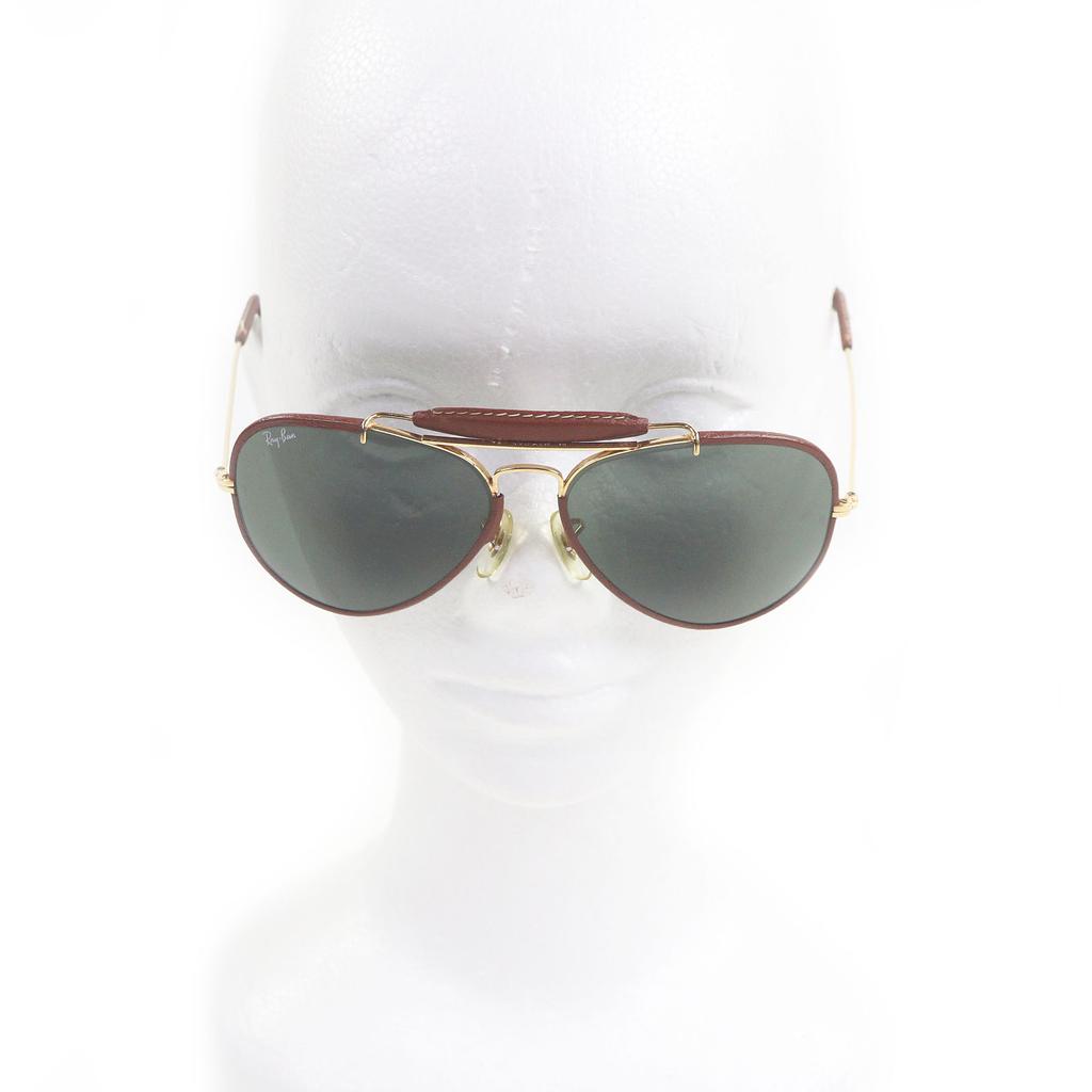 Очень хорошие солнцезащитные очки Ray-Ban Outdoors Man II Каплевидные Коричневые Б/у