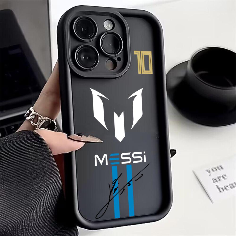 Футбольный Номер 7 10 Чехол для Телефона для iPhone 16e 16 15 14 13 12 11 Pro Max Mini XR XS X 7 8 6 6s Plus Мягкий ТПУ Задняя Крышка