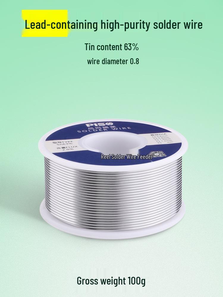 Высокочистая низкотемпературная припойная проволока с канифолью - Идеальна для бытового использования