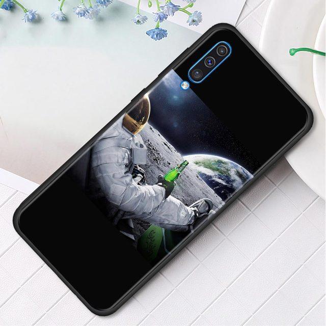 Силиконовый чехол для телефона Samsung Galaxy A50 A70 A10 A20e A30 A40 A20s A10s A10e A80 A90 A60 A30s, чехол в виде ракушки, Земли, Луны, Планеты