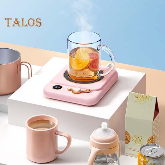 Электрический подогреватель чашек кофе, автоматическое отключение, светодиодный дисплей, USB-подставка для кружек с подогревом, три температурные настройки, термостатическая подставка для чашек