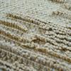 Tapis en jute naturel artisanal reliefs beige 120x160