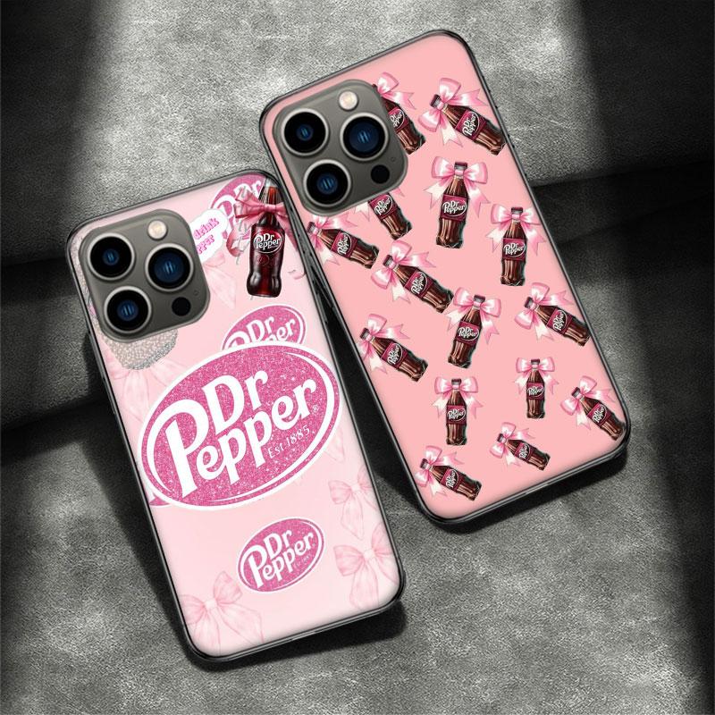 Чехол для телефона Вишневый D-Dr-P-Pepper Напиток Для Apple Iphone 16 15 Plus 13 12 Mini 16E 11 14 Pro Max X XS XR 8 7 SE 2020 Чехол-Ракушка C