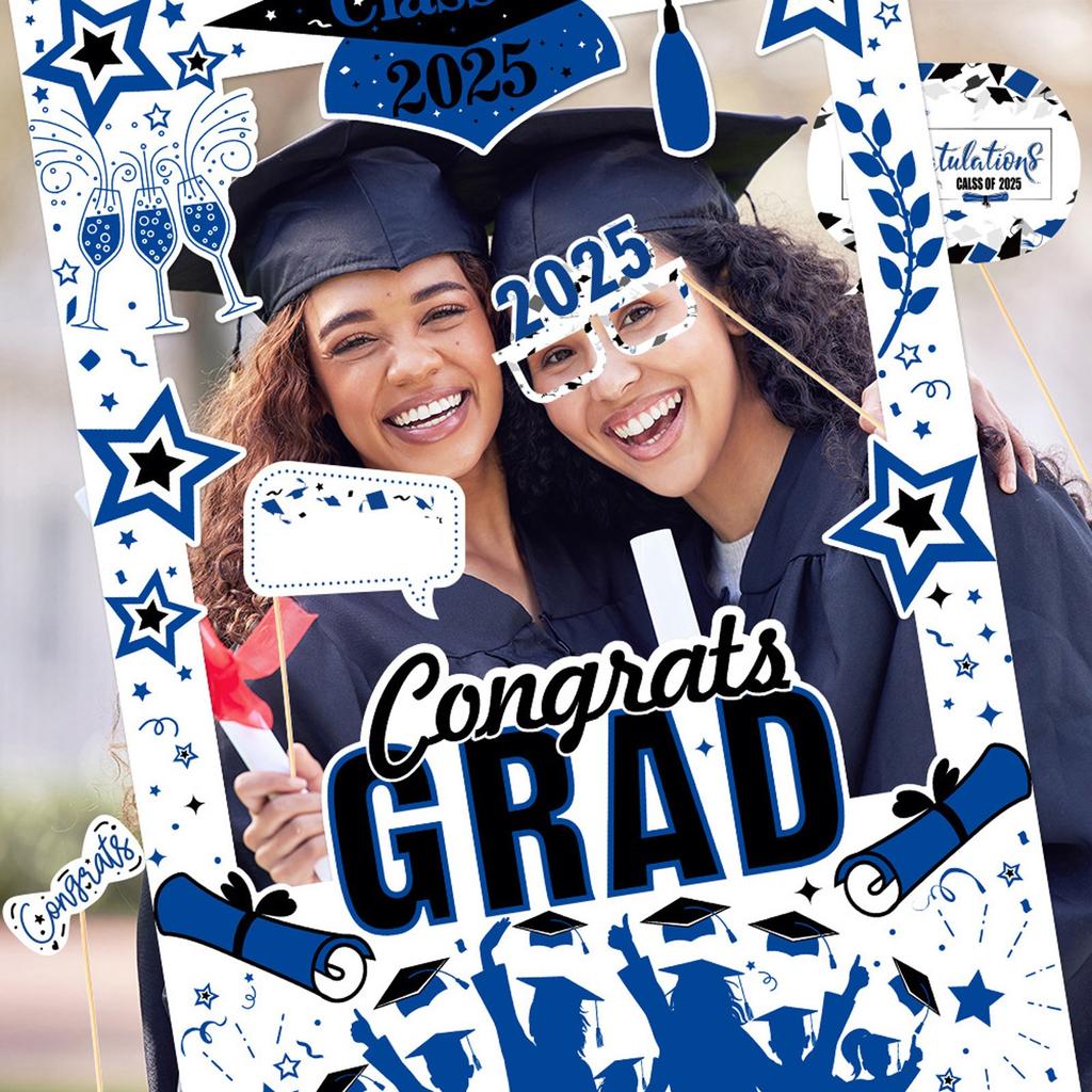 2025 Graduation Season Decoration Paper Photo Frame Photography Props Graduation Celebration Party Supplies