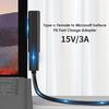 15В/3А USB C Female PD Быстрая Зарядка Конвертер Магнитный Зарядный Адаптер Штекер для Microsoft Surface Pro 7/6/5/4/3/Go/ Book1/2
