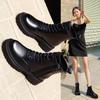 Soft Leather Thick Bottom Women's Zipper Thick Boots