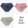 3PCS/Set Seamless Silk Women's Panties Briefs Women Underwear Female Underpants Comfortable Silk Panty Sexy Woman Lingerie M-XL