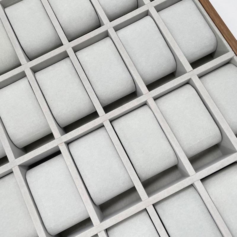 Деревянная подставка для часов, ящик для хранения часов, поднос для презентаций наручных часов, универсальный деревянный держатель для часов с подушками