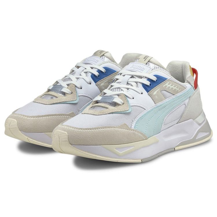 Puma Mirage Lightweight Breathable Sports Low-Top Casual Shoes Unisex Casual Shoes White Gray Blue 380696-03