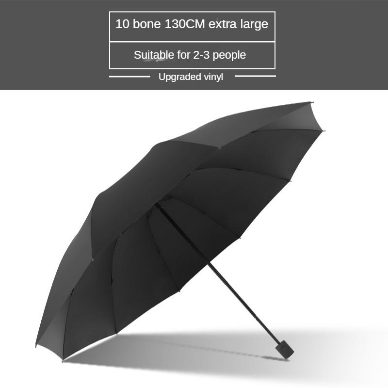 Oversized Dual-Purpose Rain Umbrella Double Three-Person Folding Sun Protection Umbrella