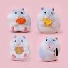 Cute Stealing Hamster Car Interior Gourmet Hamster Auto Dashboard Decoration
