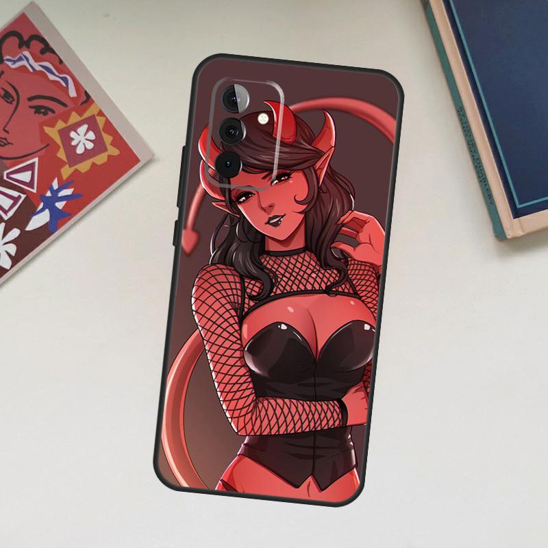 Devil Woman Case For Samsung Galaxy A06 A16 A26 A36 A56 A55 A35 A15 A53 A32 A52 A33 A13 A14 A34 A54 A17