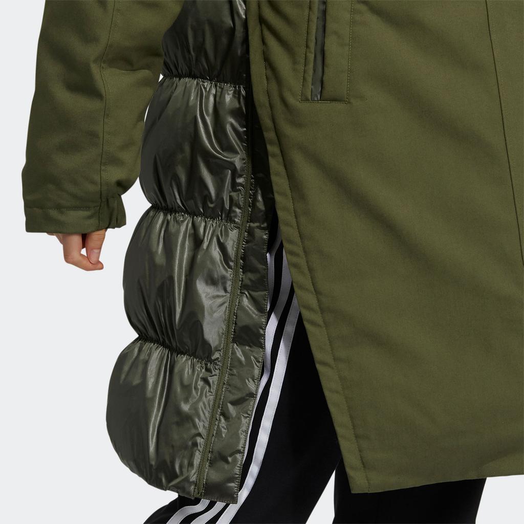adidas Оригинальная пуховая куртка Зимняя женская Зеленая HF1586
