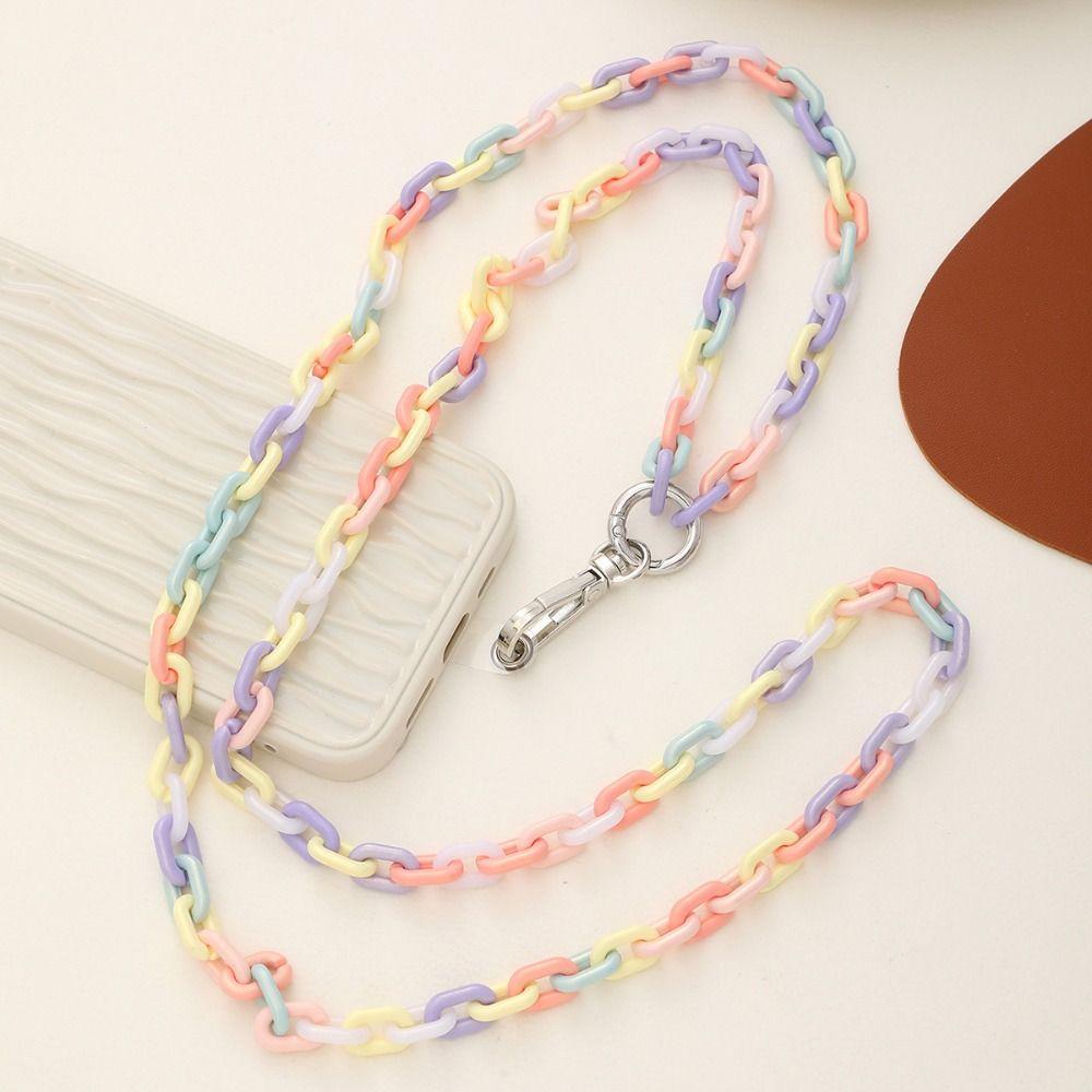 Keychain Anti-lost Rope Colorful Neck Hanging Cord Portable Phone Chain Straps  Phone Accessories