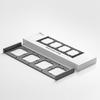 Quadruple Mounting Frame for Installing M5-80 Wall Switches