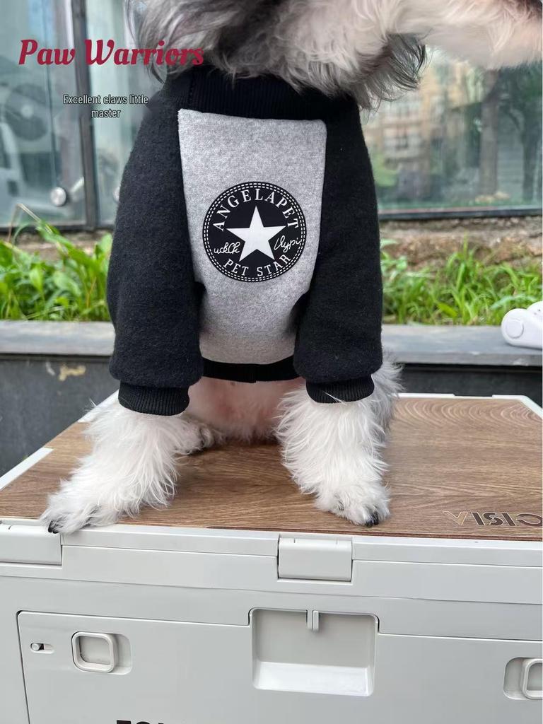 Большой флисовый свитер для собак на осень/зиму - Подходит для пуделей, ретриверов, шнауцеров, корги, бишонов и тедди.