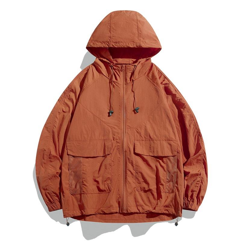 Shorts long sleeves handsome sunscreen clothing summer outdoor UV protection ice couple sunscreen clothing set jacket