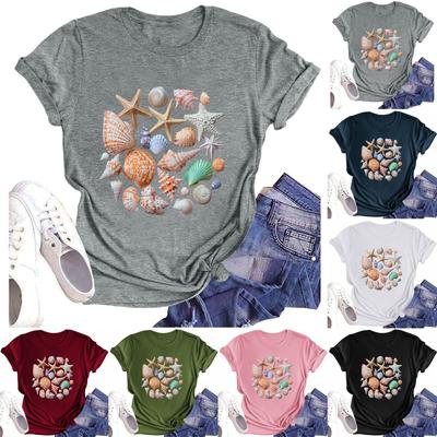 Футболки с короткими рукавами для женщин, модные топы, легкие и мягкие повседневные летние наряды, одежда