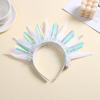 Yousheng Luminous Headband LED Light Up Headwear Battery Powered Halloween Christmas Birthday Events Glow Hair Hoop Party Hair Accessory
