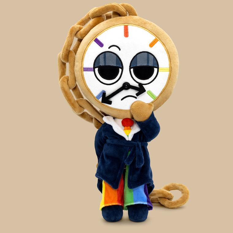35cm Dandy's World Dyle Deluxe Rainbow Clock Man Plush Toy Soft Stuffed Plushie Pillow Doll Home Room Decor Adult Festival Gift