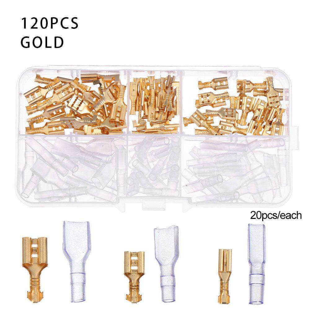 Kit Insulated Sheath Male Female Terminals Connector Insert Spade Plug Spring Wire Connectors
