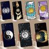 Кейс 'Солнце и Луна' Мистический Зодиак для Samsung Galaxy S23 S24 Ultra S8 S9 S10 S22 Plus Note 10 20 Ultra S20 S21 FE Чехол