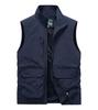 Мужской летний тонкий сетчатый жилет большого размера 2026 года для улицы с множеством карманов