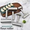 1pc Double Headed Stainless Steel Non Stick Roller, Dough and Pastry, Kitchen Pancake, Noodles, Pizza, Cake, Baking Tool Machine