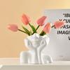 Creative Portrait Vase Minimalism Half Face Portrait Decoration High Qualitu Vase  Decorative