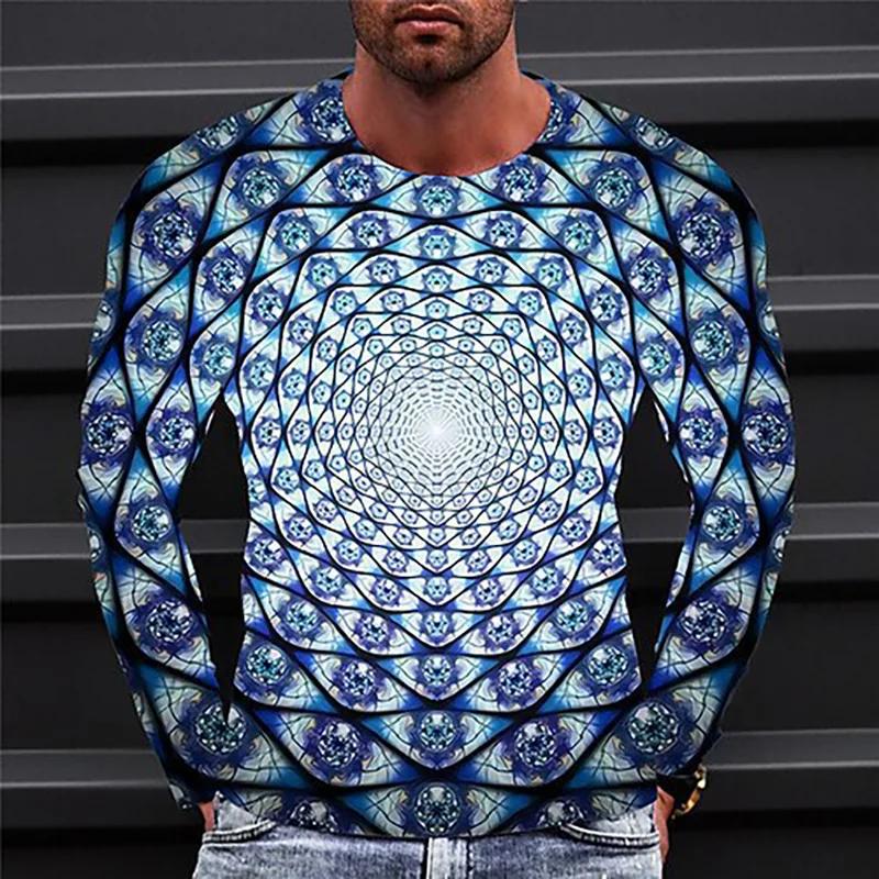 Мужская футболка с принтом зебры, футболка с длинным рукавом, 3D-принт, рубашка с круглым вырезом, модная, преувеличенная, уличная, повседневная, черная, летняя, весенняя, осенняя одежда