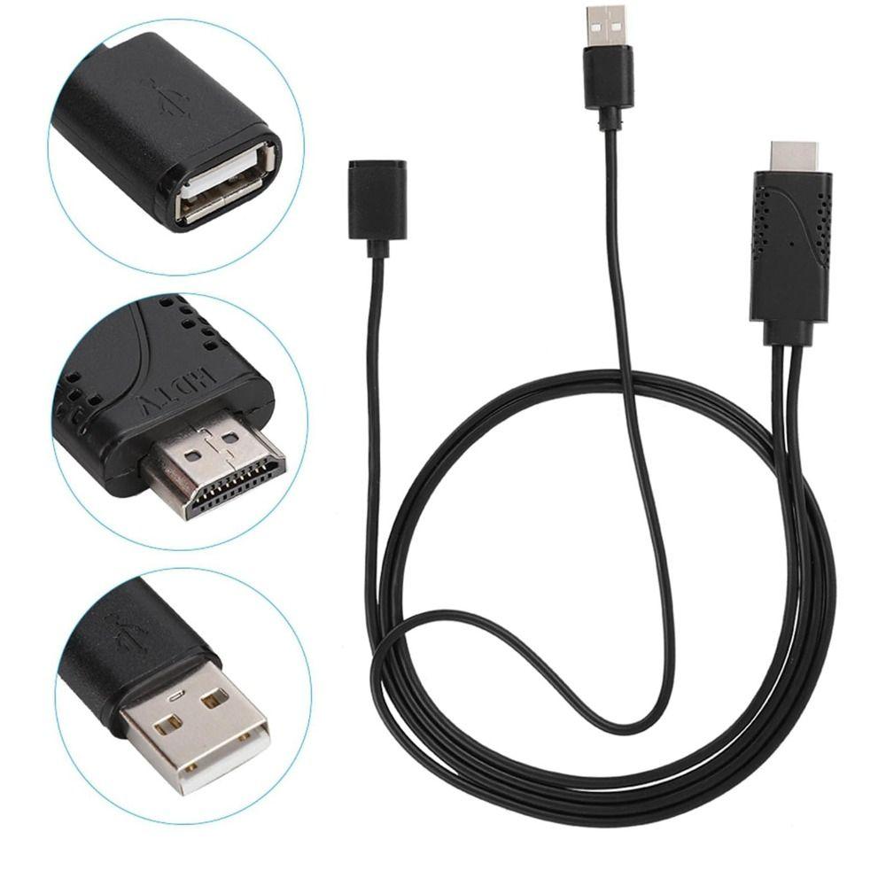 Высокоскоростной USB-адаптер на HDMI Штекер и Play HDMI-кабели Адаптер для дисплея проектора Проектор