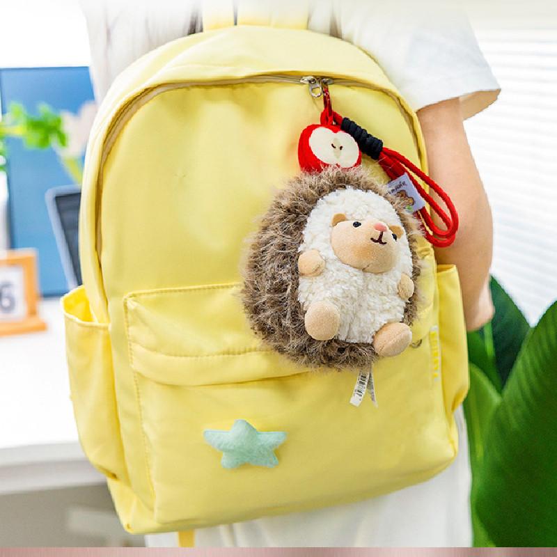 Милый ежик яблоко мультяшное животное плюшевая кукла подвеска для детей и подростков аксессуары для рюкзака