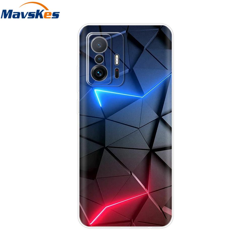 For Xiaomi 11T Pro Case For Xiaomi 11T Cover Transparent Silicone Cute Back Cover Cases Soft Bumper for xiaomi 11t 5g t11 Capa