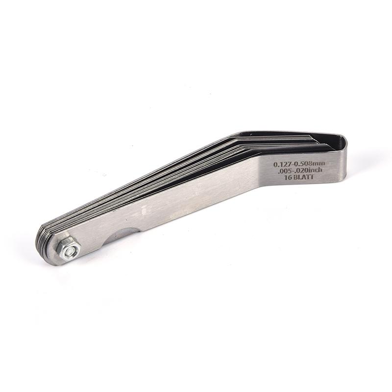 16 лезвий щуп метрический заполнитель зазоров 0.127-0.508 мм клапан калибр измерение