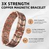Pure Copper Bracelet for Men Vintage Magnetic Bracelets Wristband Adjustable Jewelry Gift