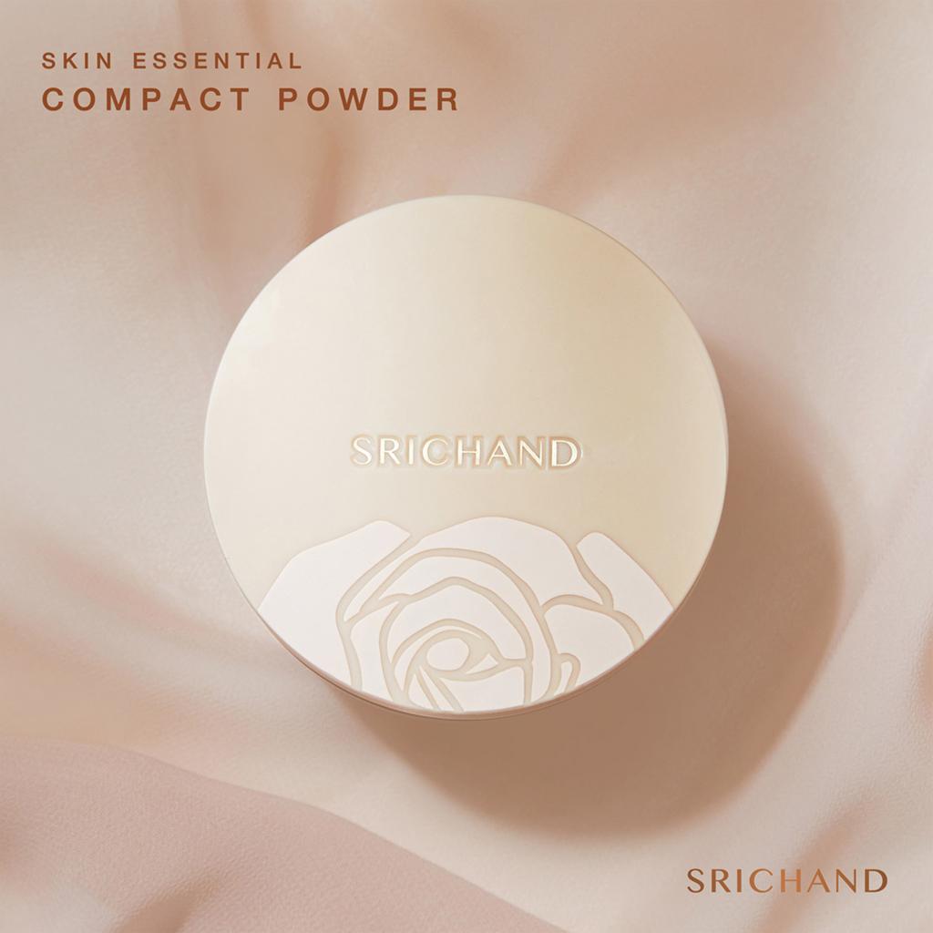 Srichand Компактная пудра Skin Essential SPF15 PA+++ - 120 Бежевый 9 г, без парабенов, отдушек и спирта - Тайская косметическая косметика