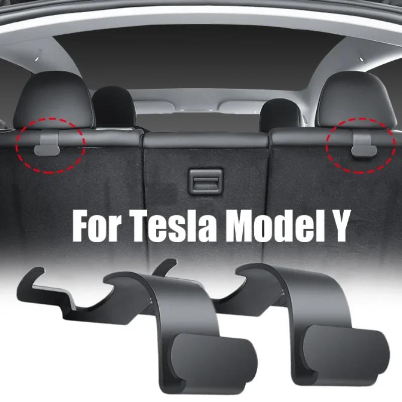 NEW 2pcs Car Trunk Hooks for Tesla Model Y Back Seats Hook Trunk Organizers Trunk Storage Hanger Hook Auto Interior Accessories