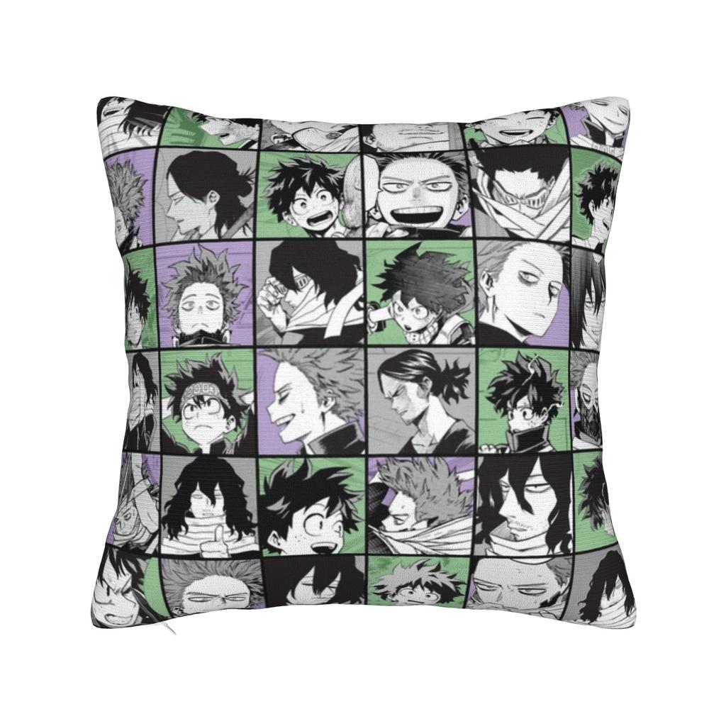 My Hero Academia Наволочка Квадратная Коллаж Хоукс Академия Чехлы для Подушек Декоративная Наволочка на Молнии в Винтажном Стиле для Дома