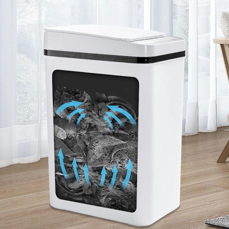 Intelligent Trash Can Home Waste Bin Induction Garbage Bucket Electric USB Charging Sensor Automatic For Kitchen Bathroom