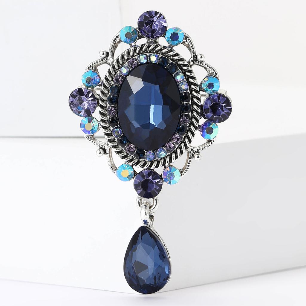 High-End Retro Small Court Pendant Baroque Brooch Fashion Temperament Women'S Clothing Corsage Jewelry Pin