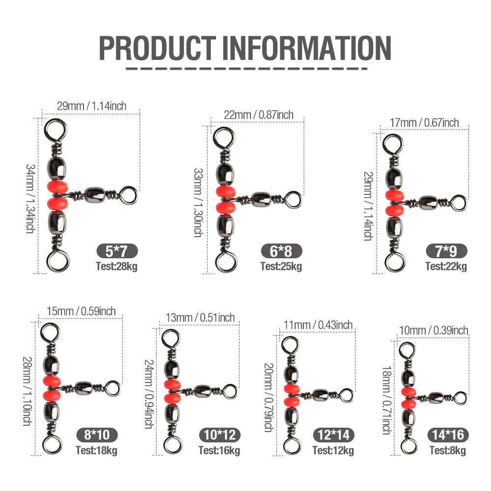 10 шт. цельное кольцо 3-ходовой тройной подшипник бочкообразное кольцо вращающиеся вертлюги рыболовный соединитель рыболовный вертлюг