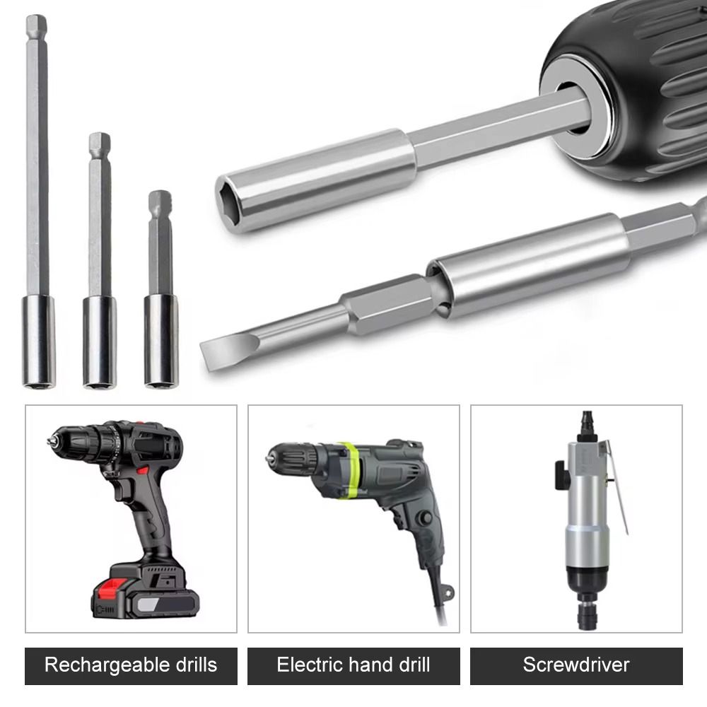 3шт магнитный удлиненный соединительный стержень длинная ручка удлинитель бит удлинитель винтовой бит