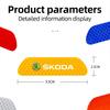 XOWS7 4Pcs Car Door Warning Reflective Stickers For Skoda Octavia Superb Fabia, Safety Open Warning Reflective Tape Auto Accessories
