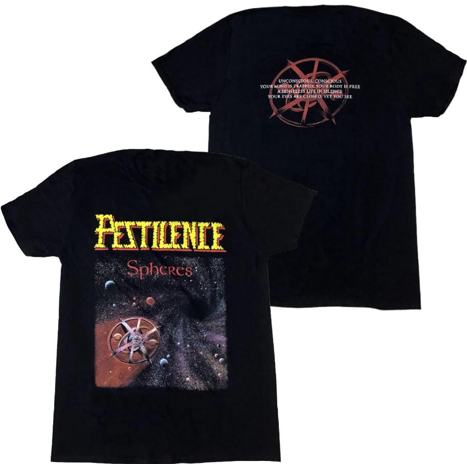 Футболка Pestilence band Spheres Унисекс Хлопок Взрослый S-5XL SB375