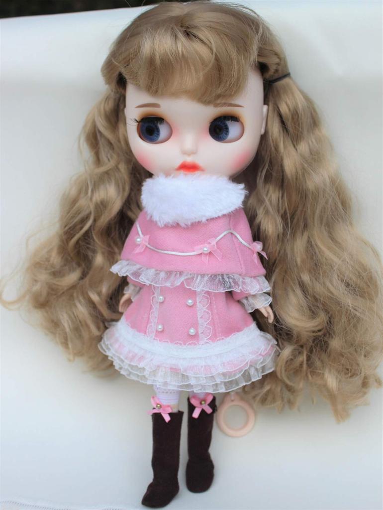 Наряд Заячьи Уши Зимний Комплект для кук Blythe, Para, Маленькой Леди (розовый)