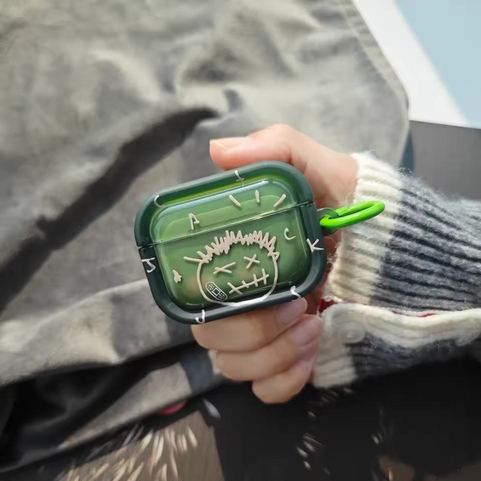 Trend Travis Scott Transparent Protection Bluetooth Headset Cases for Apple Airpods 4 1 2 Pro 3 Pro2 Shockproof Headphones Cover