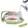 Food Cover with Water Steamer Integrated Handle Splatter Guard Plate Covers Kitchen Gadgets Accessories